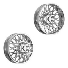 22x8.25 KG1 Forged KD019 Torture-D Pol FORD/DODGE DUALLY Wheels 10x225 Set of 6