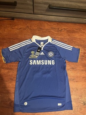 Chelsea FC Home Didier Drogba Jersey 2008 UCL Final Retro Kit | eBay