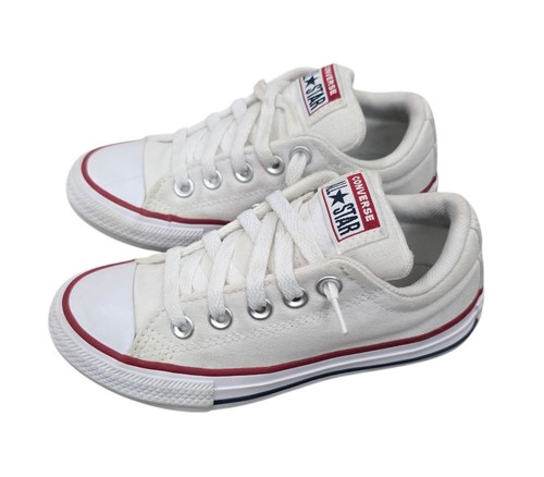 Converse Chuck Taylor All Star Low White Red Blue Kids Youth Size 12 Unisex - Picture 6 of 12