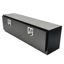 Black Steel 48x12x14 Underbody Truck Tool Box Flatbed Trailer Storage Wlock