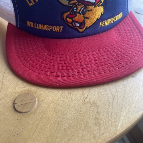 Little League Baseball vintage 80s Trucker cap w/mascot “DUGOUT” Mesh SnapBack - Picture 3 of 20