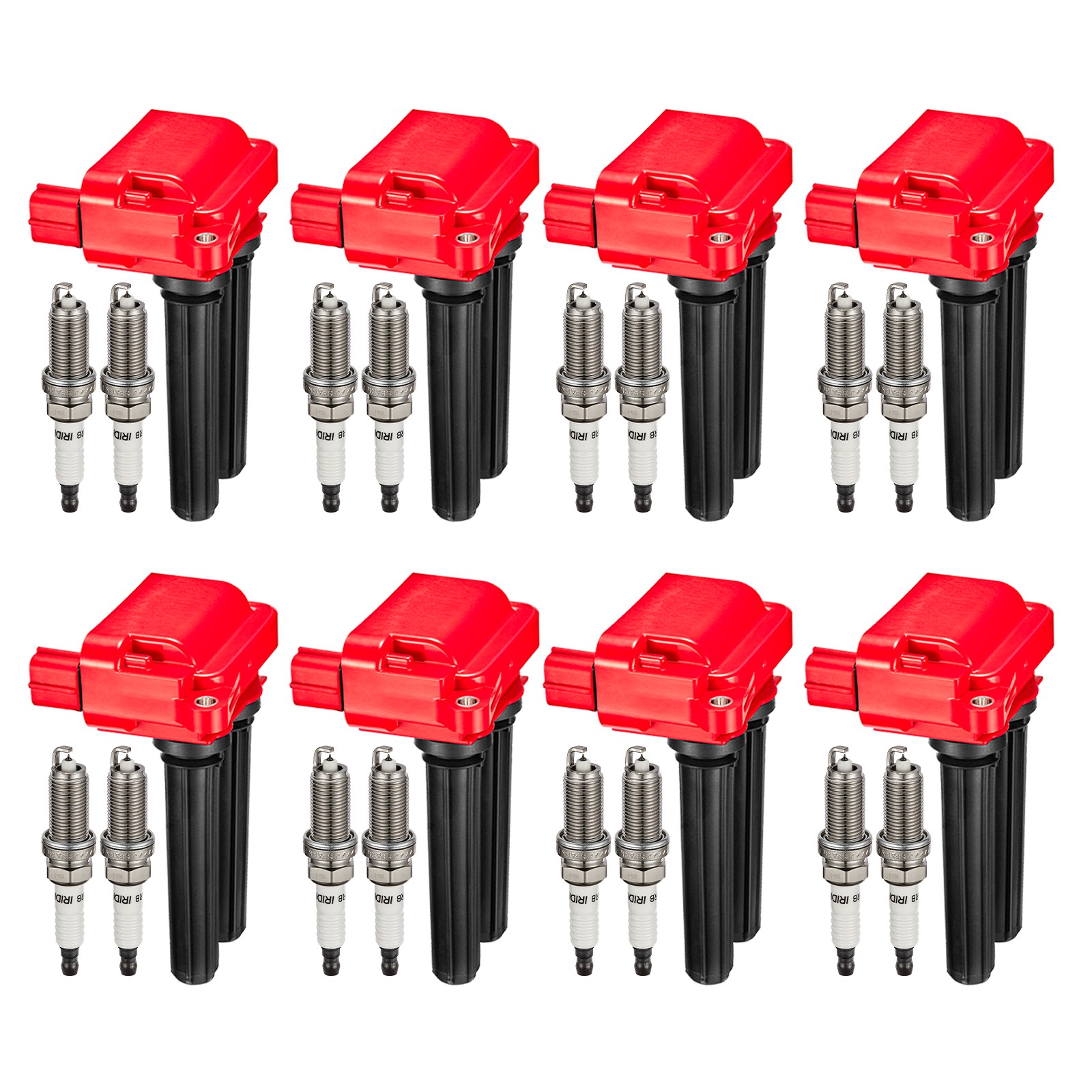 For 14-19 Ram 4500 V8 6.4L 8Pcs Ignition Coils  16 Iridium Spark plugs UF504