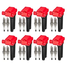 8X Ignition Coil & 16X Iridium Spark plugs Kit For 14-19 Ram 4500 V8 6.4L E1004
