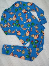 Boys Christmas Pyjamas/Age 12-13 Years/Blue With Christmas Print