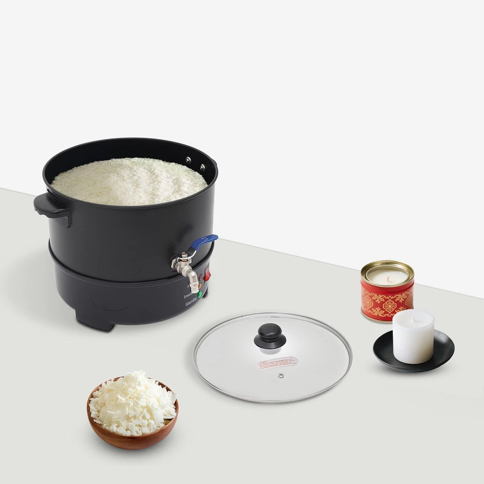Wax Melter For Candle Making, Electric Wax Melting Pot W/ Adjustable Temperature - Image 3 of 4