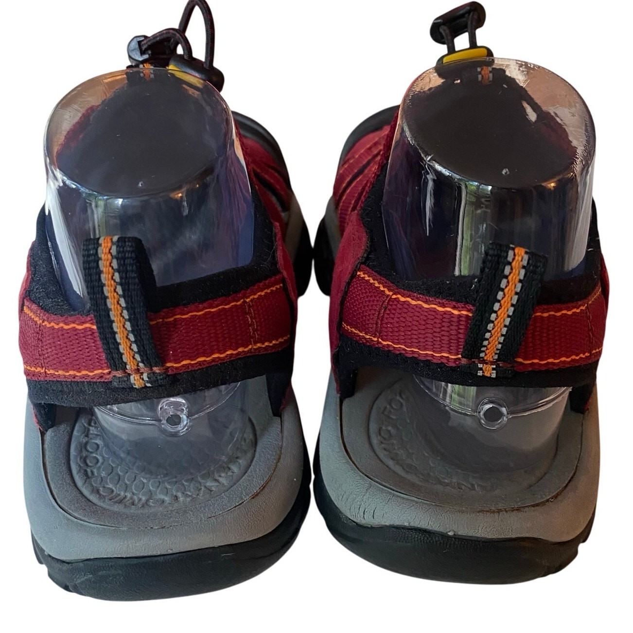 Keen "Newport H2" Sandalo Donna Rosso Grigio Taglia 6 Slingback Pescatore Tessuto