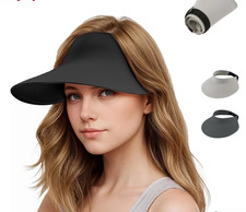Visor Sun Plain Hat Sports Cap Colors Golf Tennis Beach Adjustable Summer NEW