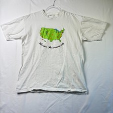 Vintage 90s Kaiser Permanente Shirt Xl Oneita Power T White Usa Map Promo Tee Vintage 90s Kaiser Permanente Shirt Xl Oneita Power T White Usa Map Promo Tee