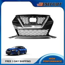Front Bumper Grille With Chrome Trim Assembly For 2019 2020 2021 Nissan Maxima