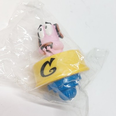 Vintage Courage the Cowardly Dog Top Spinner Toy Kelloggs 2003 Cartoon Network