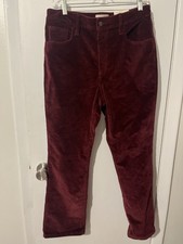 NWT Universal Thread High Rise Ankle Bootcut Pants Women Burg Corduroy SZ 10R
