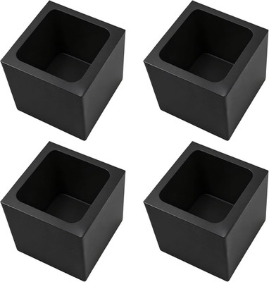 Graphite Ingot Molds 4 Pieces 1Kg for Casting Gold Silver Aluminum Copper Brass,