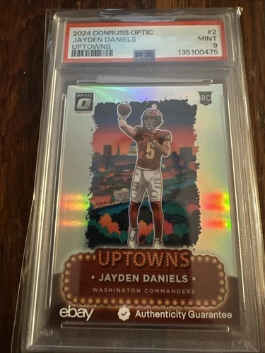 2024 Donruss Optic Jayden Daniels Uptowns PSA 9 MINT