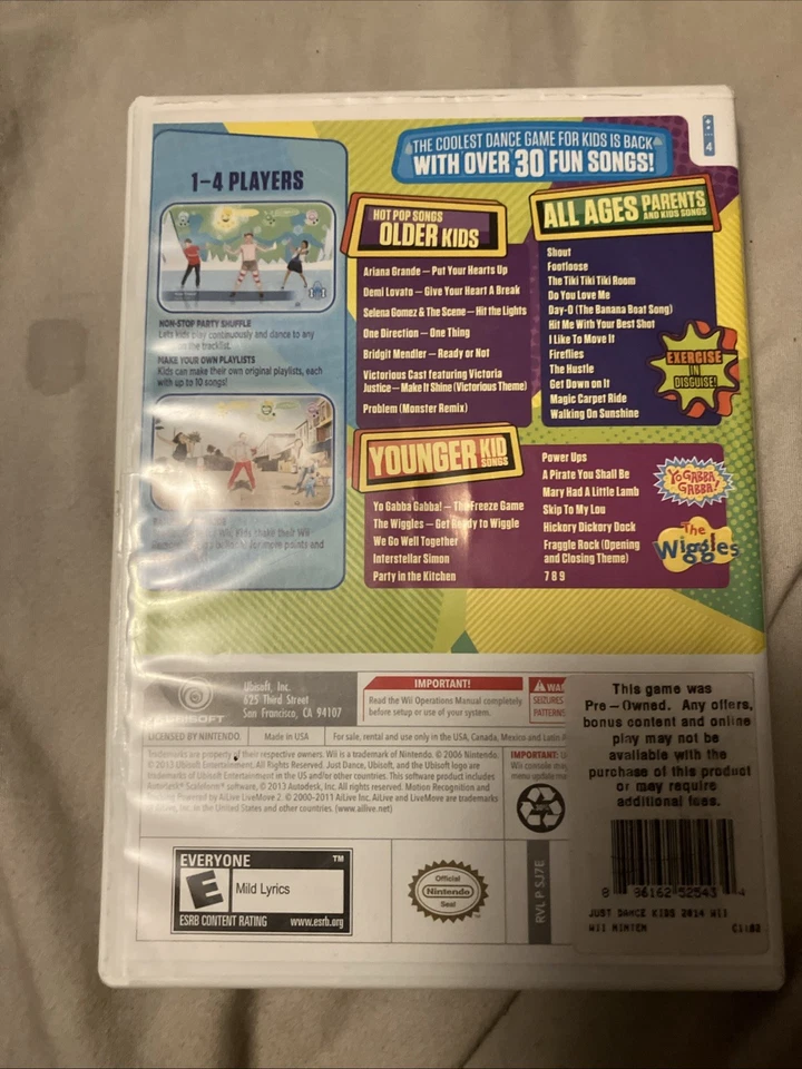 Just Dance 2014 Nintendo Wii Game For Kids, Complete Set with Manual - Image 2 of 2