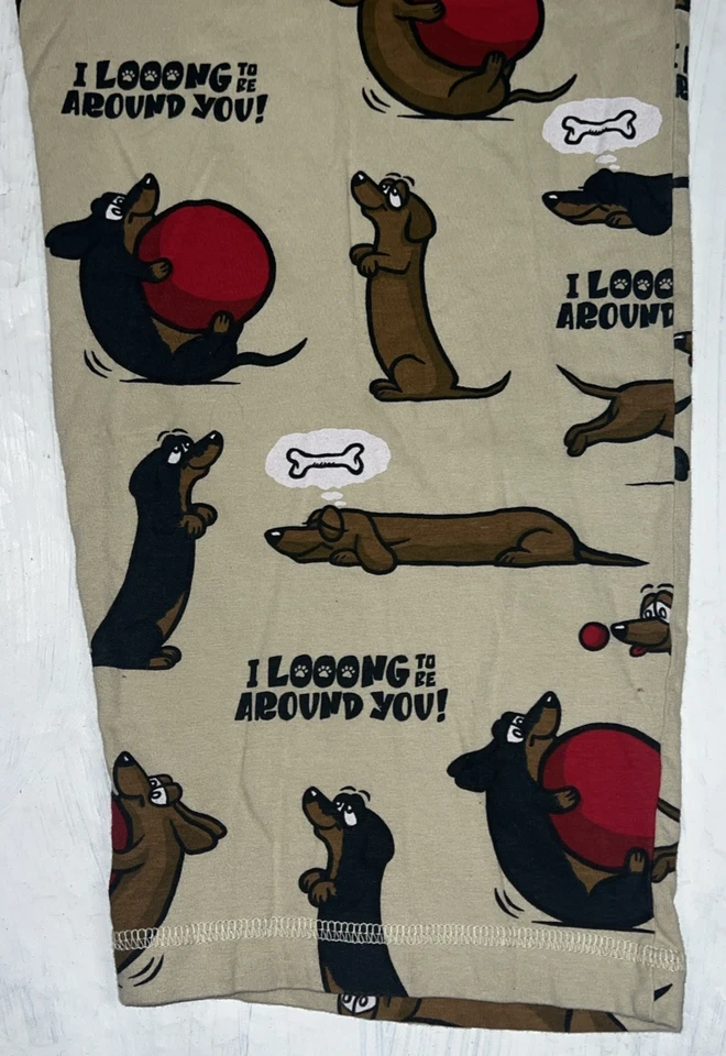 Lazy One Women's Pajama Pants Size Small Dachshund Weiner Dog Lounge PJ Pockets - Image 3 of 4