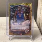 2025-26 Bowman #CPA-BR Boopie Miller Gold Mojo Auto /50 SMU Mustangs
