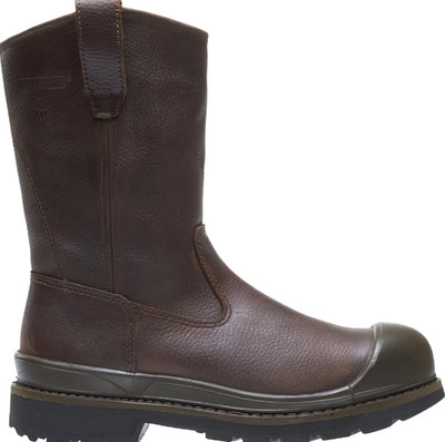 Wolverine Men's Crawford EH Steel Toe Wellington Work Boots, Brown