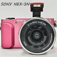 SONY Alpha NEX-3N 16.1MP Mirrorless Digital Camera w/ 16-50mm OSS Lens Pink