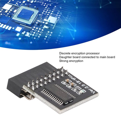Schwarzes TPM2.0 Sicherheitsmodul 18pin Für Motherboard LPC Karte Fü UB - Afbeelding 18 van 24