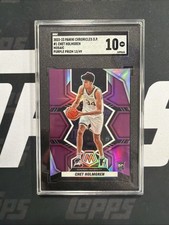 2022-23 Chronicles Draft Picks Chet Holmgren Mosaic Purple Rookie /49 SGC 10