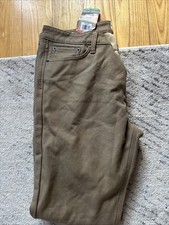 Weatherproof Vintage Fleece Lined Stretch Canvas Regular Fit Men's 38x32 Wheat