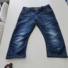 GUESS Girls' Blue Denim Jeans Size 14 Embroidered Button Zipper Cotton Elastane