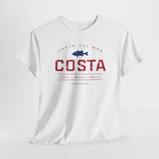 Costa Del Mar Catch Release Repeat Unisex Heavy Cotton Tee, T-Shirt, Fishing