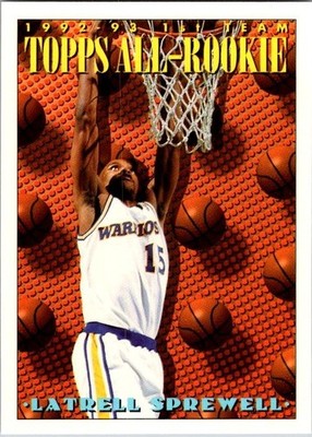 1993-94 Topps - Topps All-Rookie Team Latrell Sprewell #153