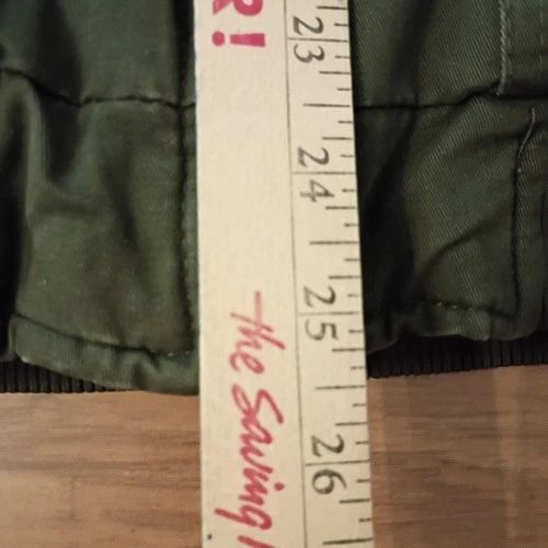 Hard Edge Shepra Lined Men’s Sz L Green Olive Bomber Jacket  image 6