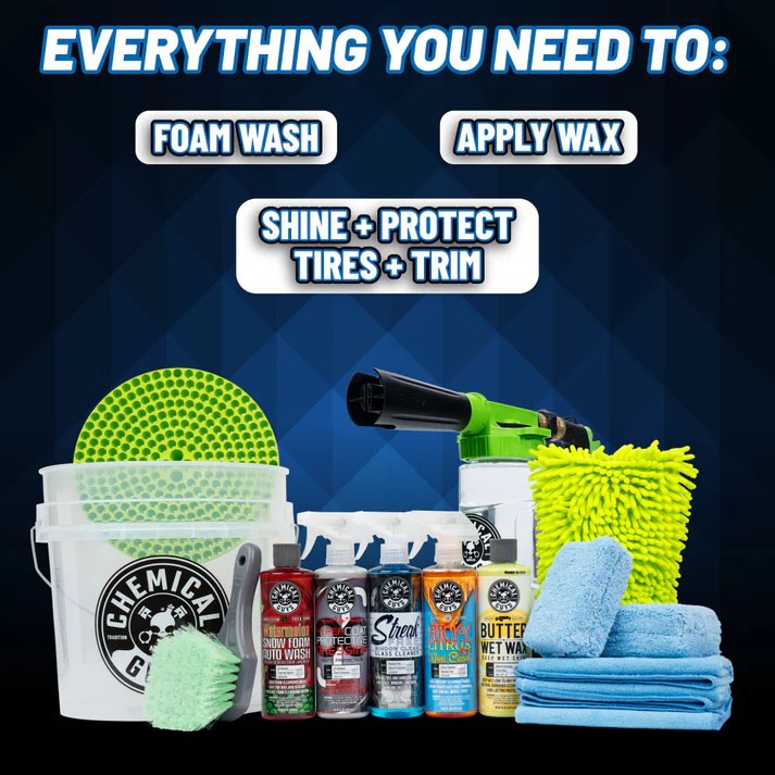 Chemical Guys HOL340 15-Piece Arsenal Builder Car Wash Kit with