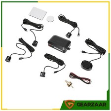 Einparkhilfe 4-Sensoren Rückfahrwarner Auto Universal Nachrüsten PDC Schwarz