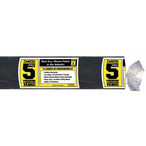 DeWitt P5 Pro 5 5oz 5' x 250' Commercial Landscape Weed Barrier Ground Fabric - Picture 10 of 12