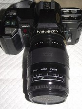RARE MINOLTA MAXXUM 7000 AF 35MM CAMERA W 35-135MM LENS W BH-70T NO MAXXUM LOGO