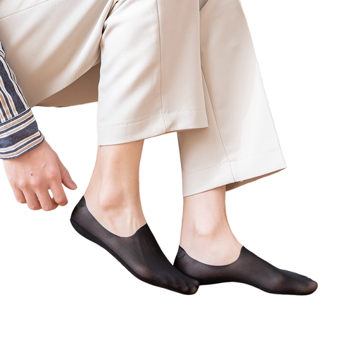 5 Pairs Men Summer Breathable Quick Dry Boat Socks Non Slip No Show Thin Socks - Photo 7/12