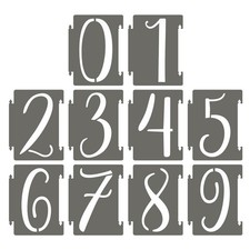 PATIKIL 20Pcs 4 Inch Large Number Stencils, 0-9 Address Stencil,...