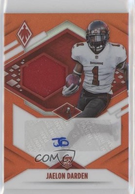 2021 Panini Phoenix RPS Rookie Jersey Orange 75/149 Jaelon Darden Auto RC 2g6