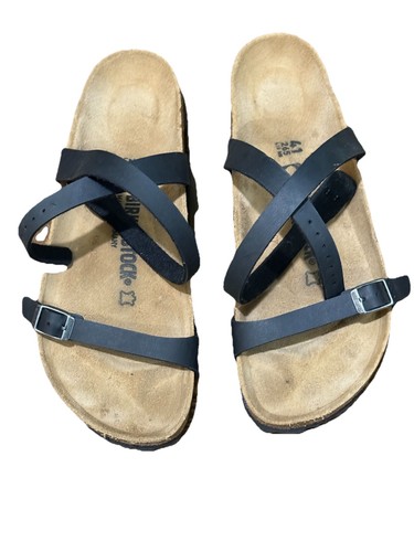 Birkenstock Daloa Damen Sandalen Schwarz EU 41 Fesselriemchen Korkfußbett Neu ohne Etikett