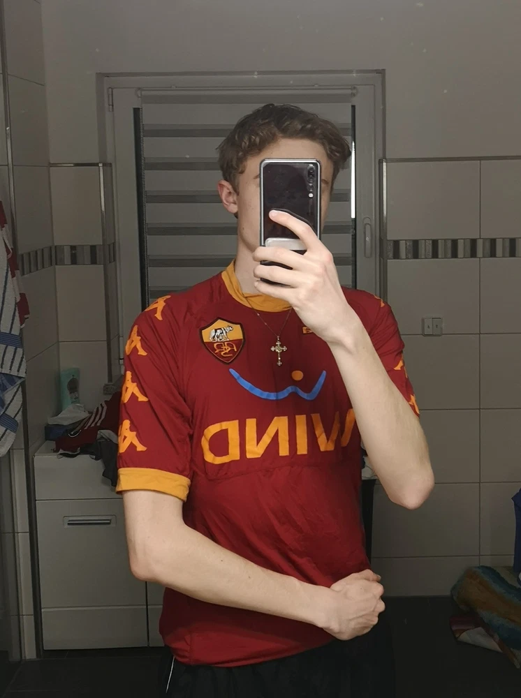 AS Rom Pjanic 8 Vintage Retro 2012/13 Heim Trikot Größe: S Fußball Kappa Y2K Fan