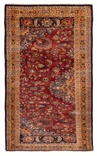 4'9" x 8'2" Vintage Hand Knotted Area Rug Traditional Oriental Wool Carpet