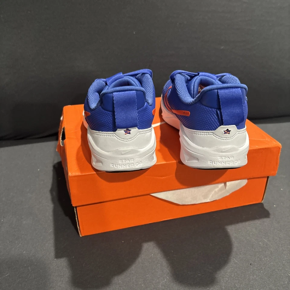 Nike Star Runner 4 NN (PS) Niños Zapatos DX7614 001 Azul/Blanco Talla 2.5Y Nuevos con Caja Foto 4 de 4