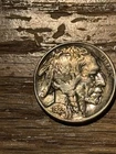 1923 Full Horn High Grade XF/AU Toned Buffalo Nickel - Better Date US Coin!