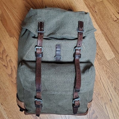 1960 Swiss Army Salt & Pepper Rucksack Canvas Leather J Ruch Bulach Backpack | eBay 1960 Swiss Army Salt & Pepper Rucksack Canvas Leather J Ruch Bulach Backpack | eBay