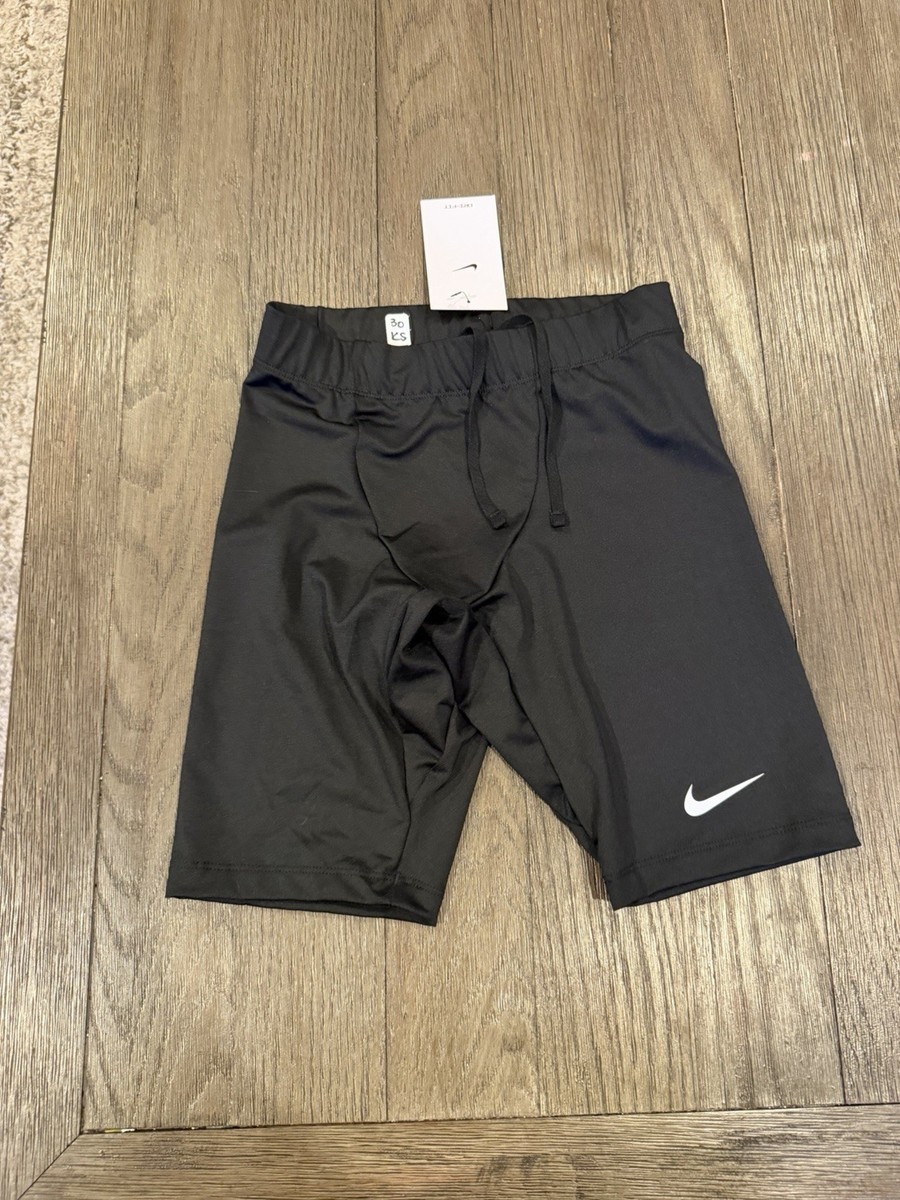Mens Nike Spandex Half Tights Compression Shorts Black Small | eBay