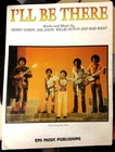 THE JACKSON 5 RARE Original Australian 70's SHEET MUSIC I'll Be There MICHAEL J