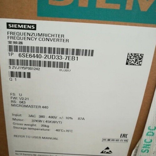 Nuevo Siemens 6SE6440-2UD33-7EB1 6SE6 440-2UD33-7EB1 MICROMASTER440 sin filtro - Imagen 2 de 7