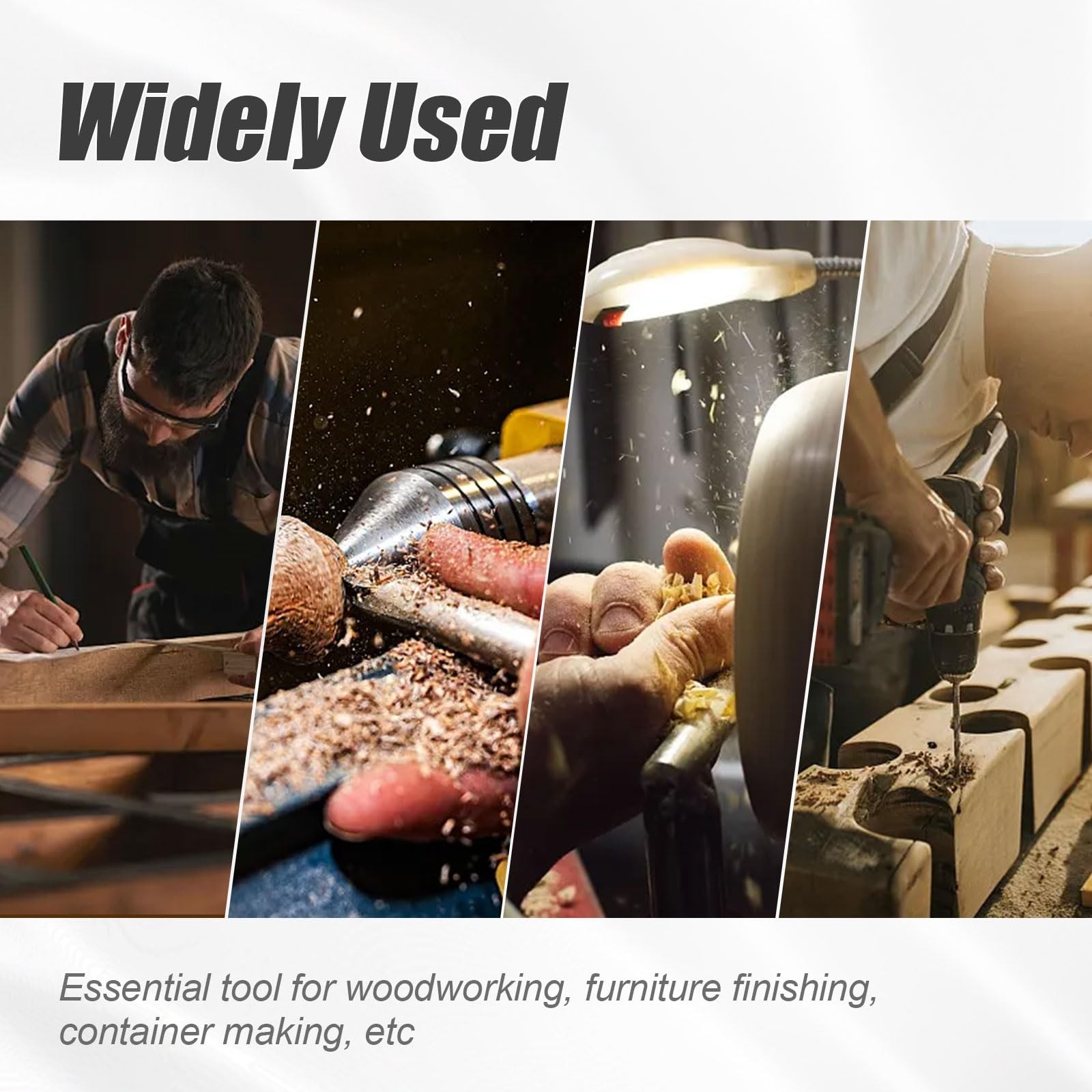 4.48" Forstner Bit Extension with Anti-Slip DesignAdding Over 3.28" Drilling ...