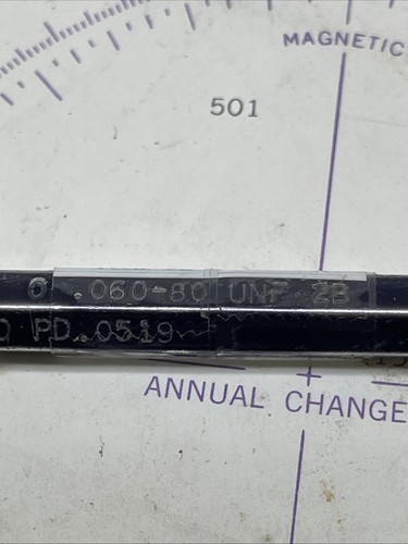 Thread Plug Gage .060-80 UNF-2B Go & NO GO .0519 & .0542 - Picture 2 of 6