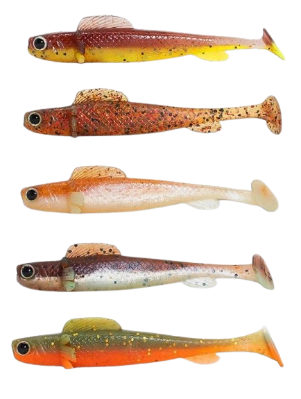 LURE JUNKS Lurejunks Finisher 8cm 5er-Pack Mix Knoblauch Geschmack Gummifisch Hecht Barsch