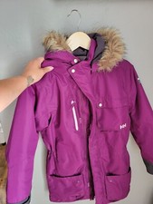 Helly Hansen Kids Spray Tech Jacket With Faux Fur Hood 152/12