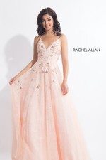 Authentic Rachel Allan 6012 Dress--Color: Blush --Size:4 -Prom Dress